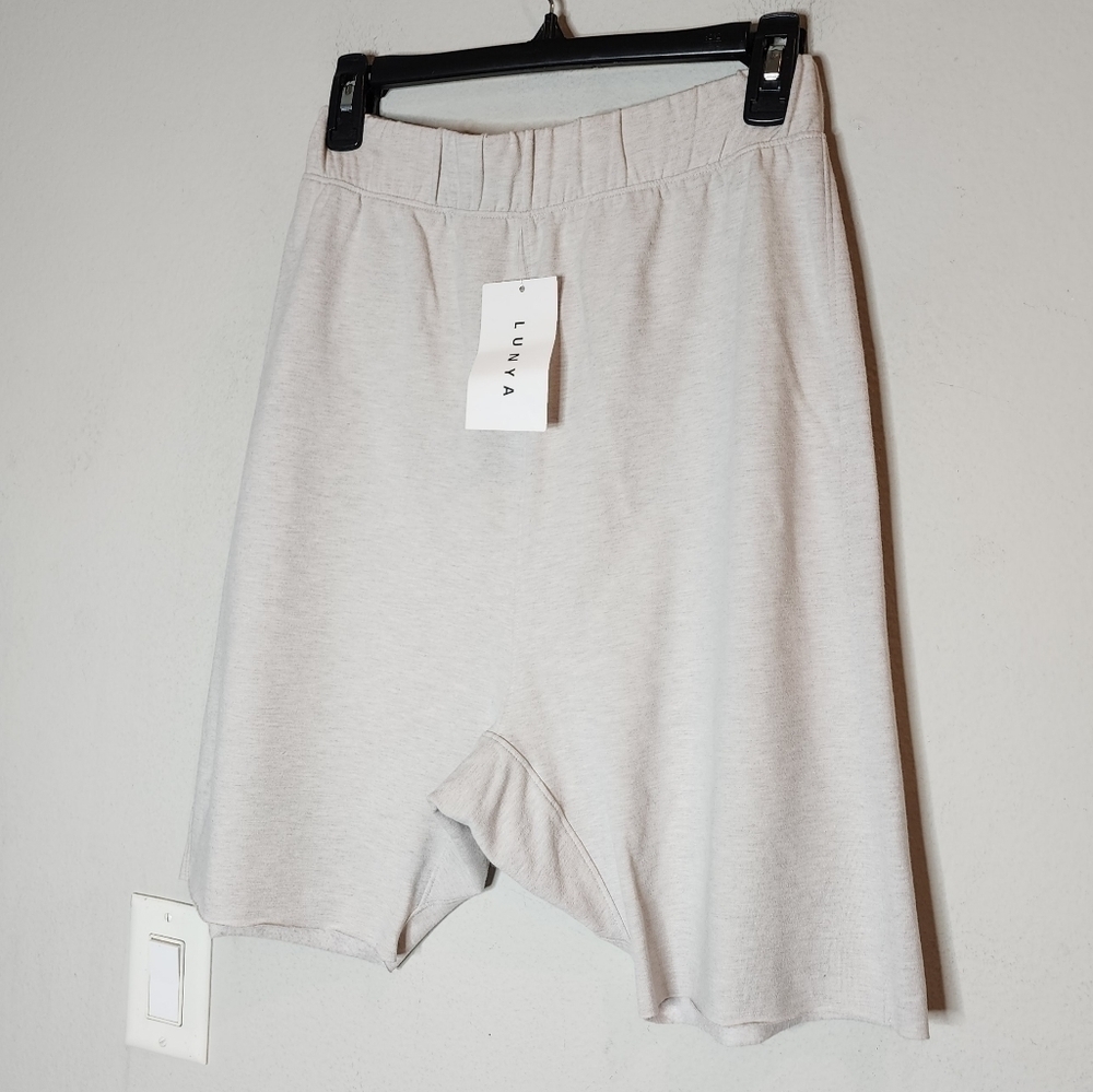Lunya Mens Soft Grey Lounge Shorts Size XS New Sample